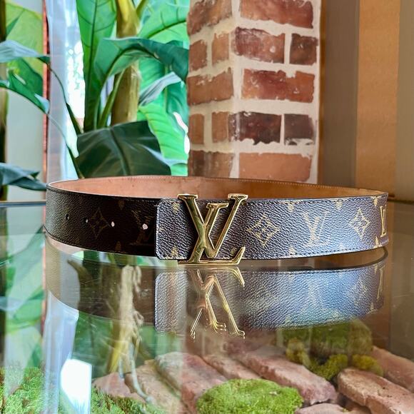 LOUIS VUITTON LV Initiales Monogram Canvas Belt 95/38 main image 7
